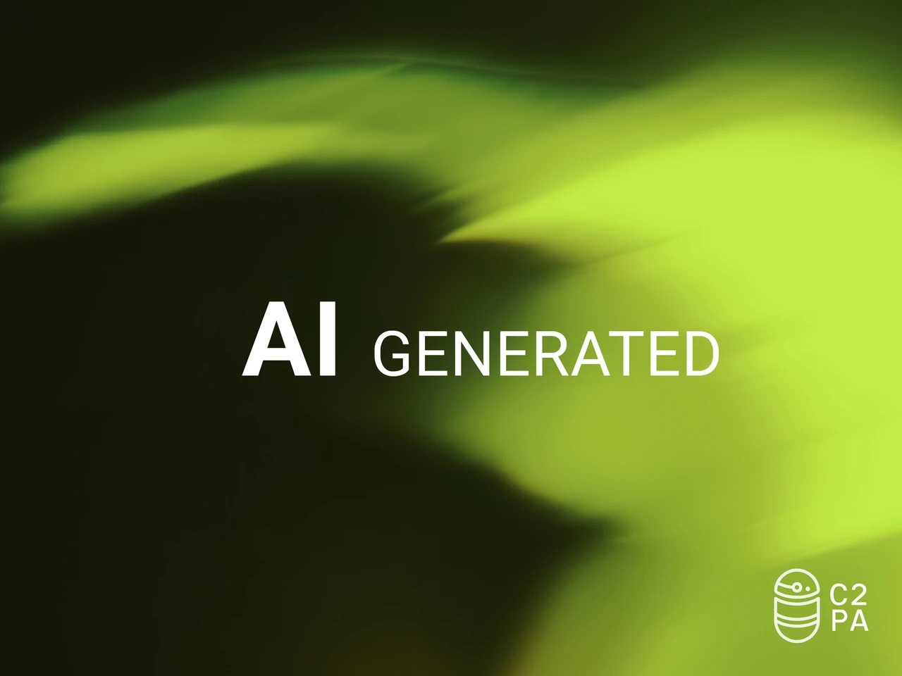 Gekennzeichneter AI-generierter Inhalt mit C2PA-Provenance